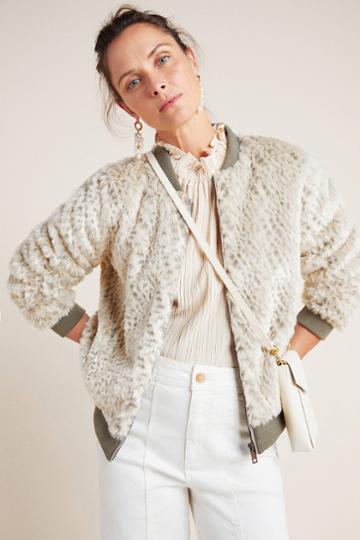 Skies Are Blue Tatiana Faux Fur Bomber Jacket