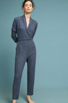 Eri + Ali Brushed Fleece Surplice Jumpsuit