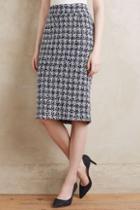Paper Crown Checkered Knit Pencil Skirt