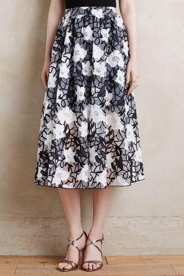 Erin Fetherston Organza Gardenia Skirt