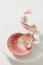 Anthropologie Glass Pearl Ring + Shell Dish
