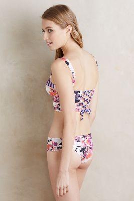 Saha Floral Stripe Bottoms Purple Motif