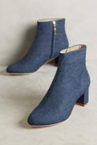 Guilhermina Denim Block Heel Boots