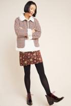 Nurode Plaid Faux Fur Jacket