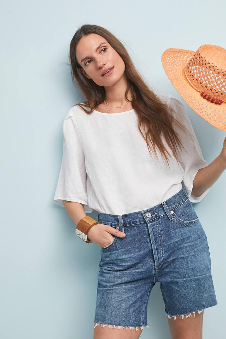 Citizens Of Humanity Bailey High-rise Denim Shorts