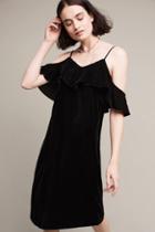 Tracy Reese Open-shoulder Velvet Midi Dress