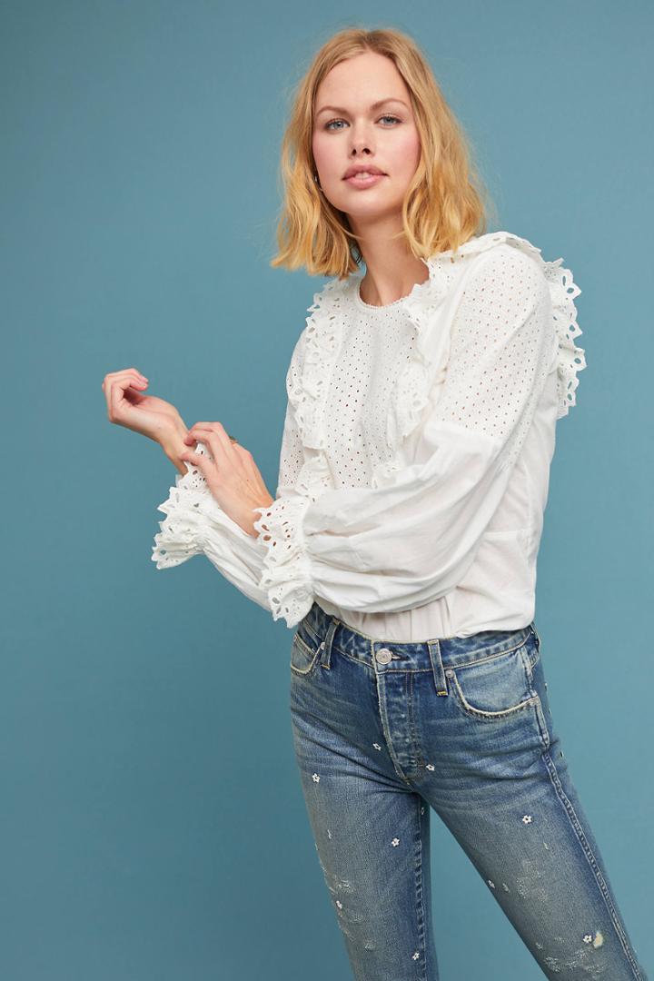 Kirei Nightingale Ruffled Blouse