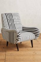 Anthropologie Banded Stripe Losange Chair