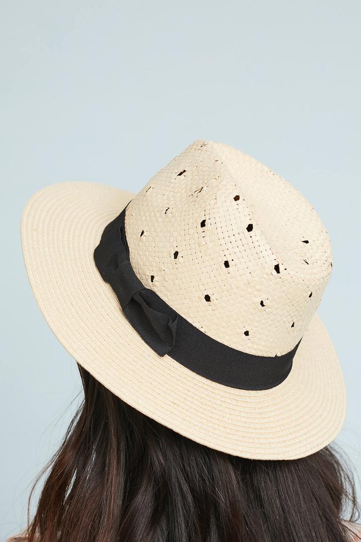 Anthropologie Verena Polka Dot Fedora