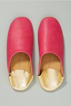 Jill Burrows Sunset Pink & Gold Slippers