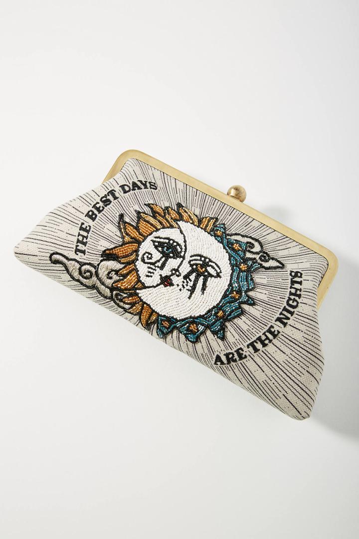 Anthropologie Sarah's Bag Sun To Moon Clutch
