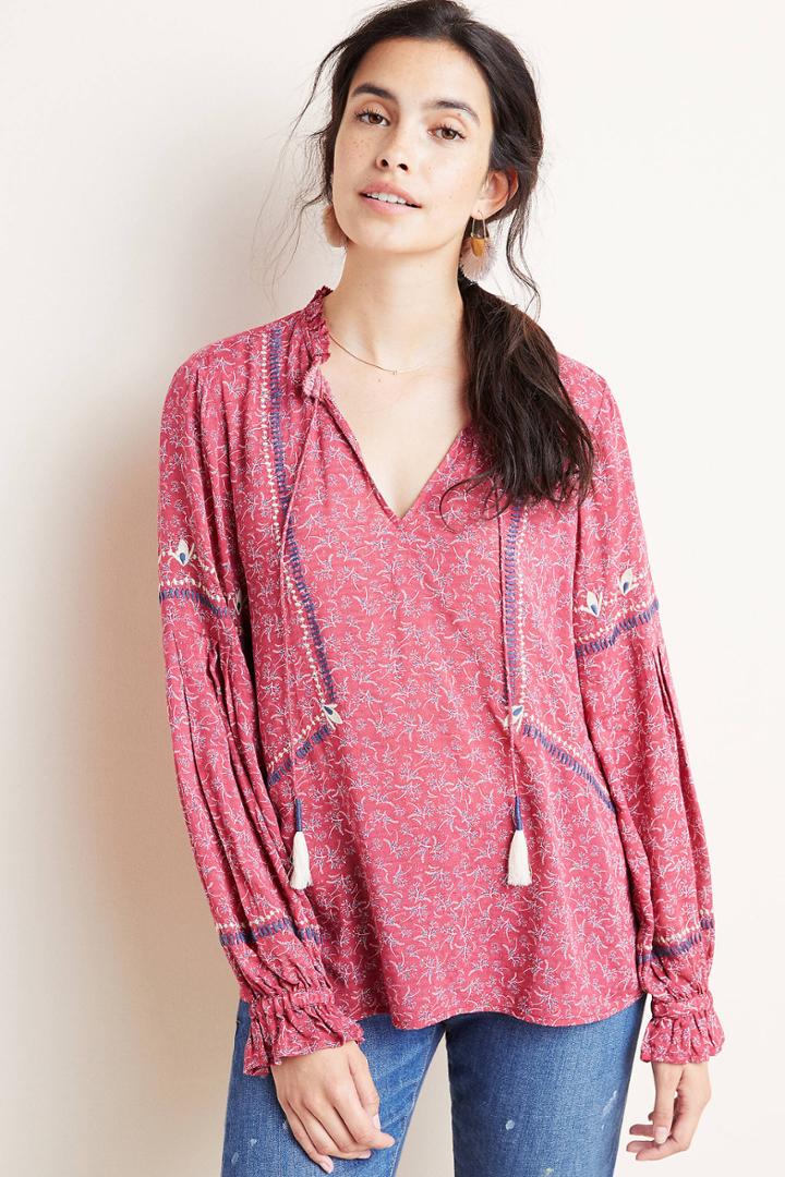 Dolan Left Coast Amelia Peasant Blouse