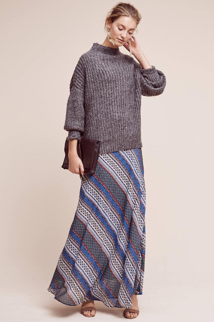 Tylho Kacie Striped Maxi Skirt