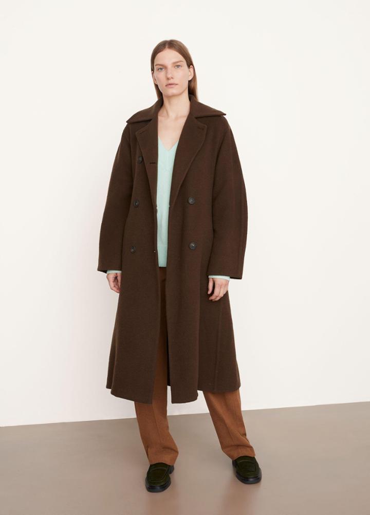 Vince Brushed Wool Long Coat