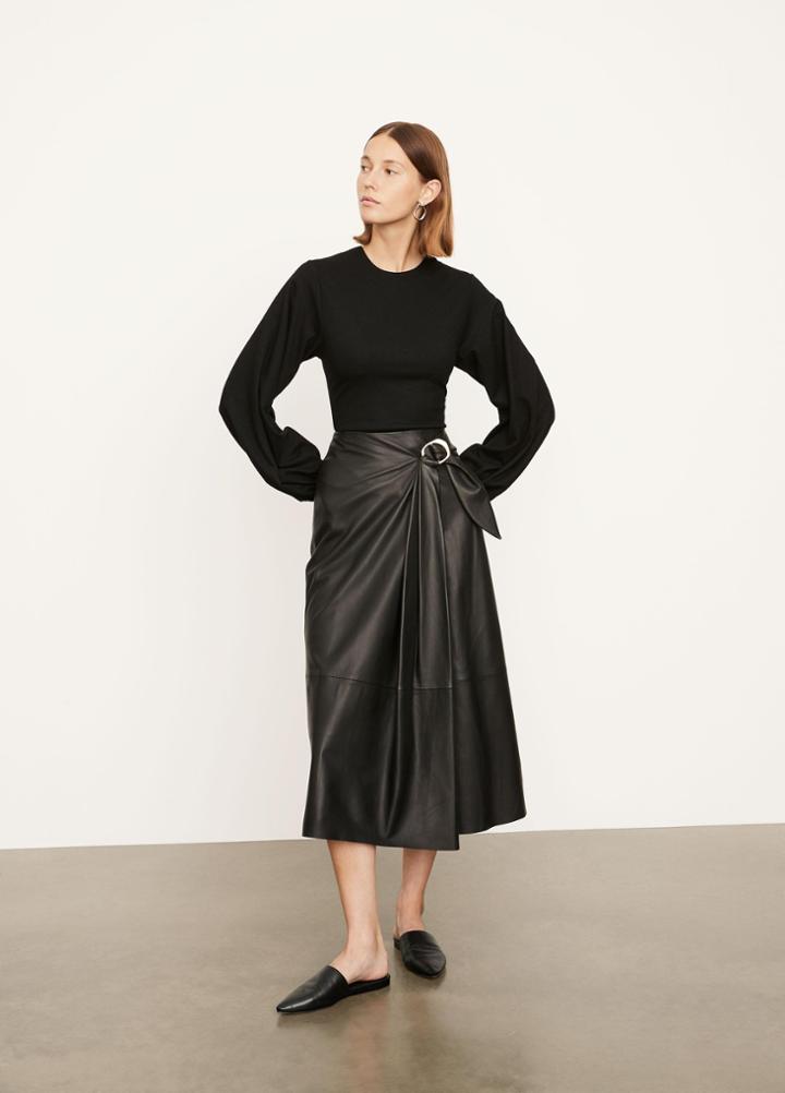 Vince Puff Sleeve Crew Neck