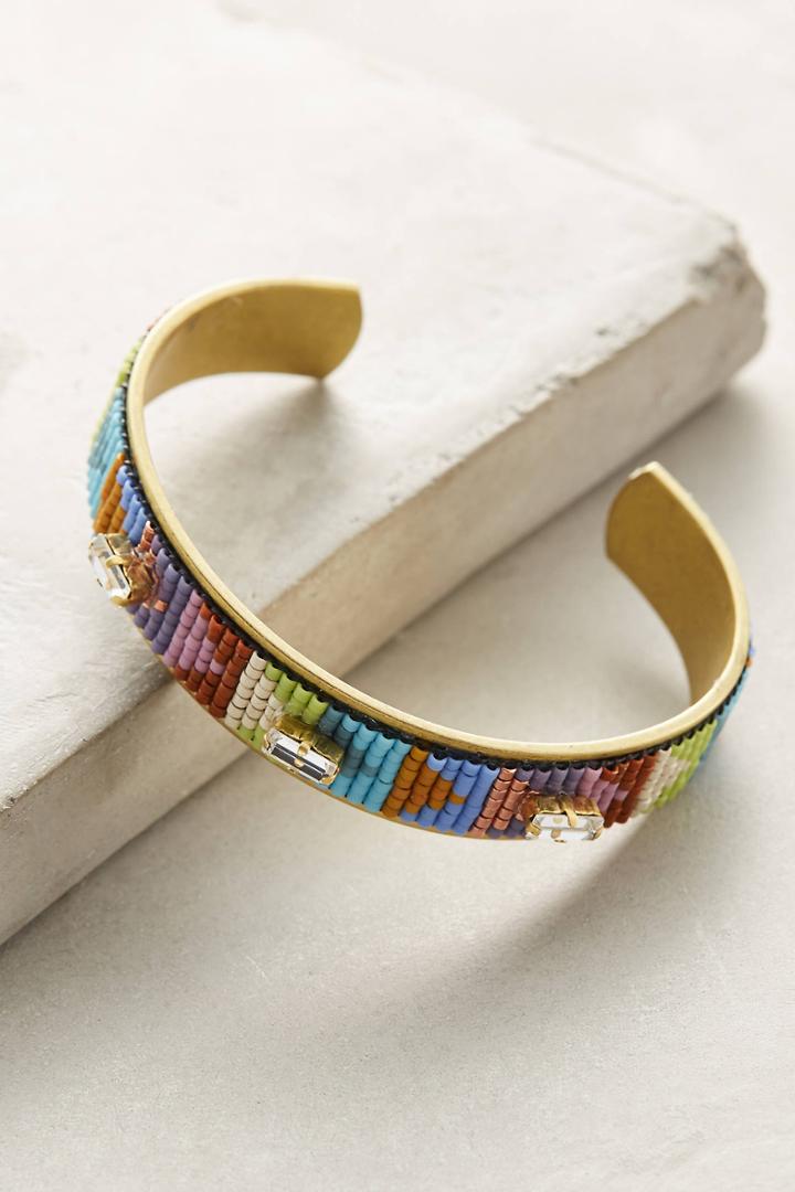 Jill Golden Continuum Beaded Cuff Bracelet