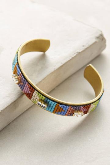 Jill Golden Continuum Beaded Cuff Bracelet