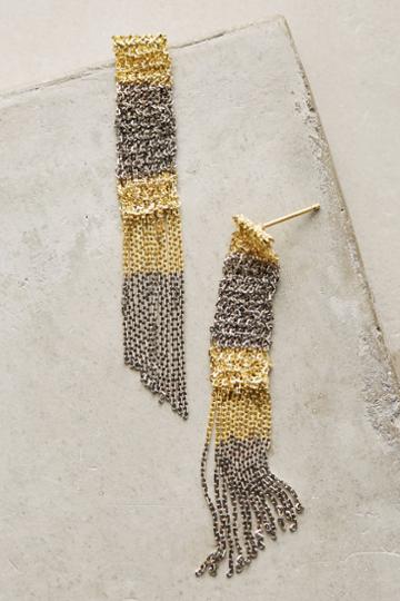 Marie-laure Chamorel Gradient Woven Drop Earrings