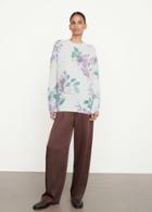 Vince Lilac Floral Print Sweater