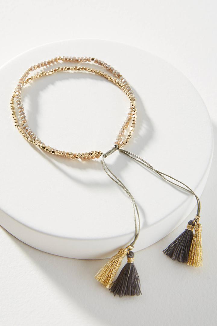 Anthropologie Marley Tasseled Bracelet