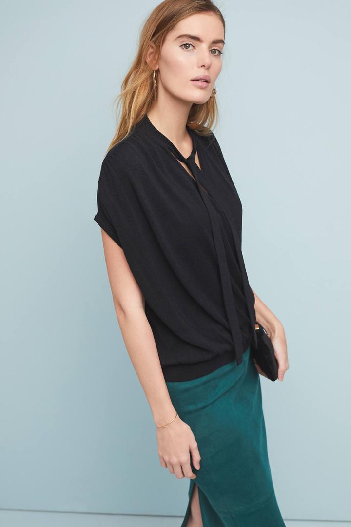 Anthropologie Rambuteau Surplice Top