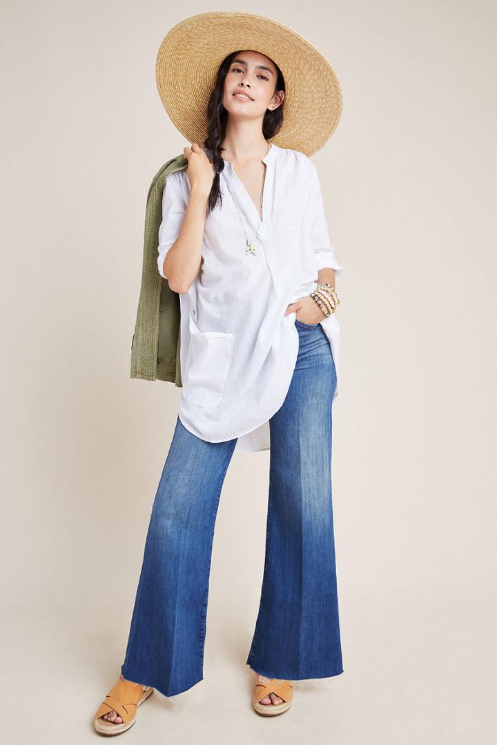 Mother The Tomcat Roller Fray Ultra High-rise Jeans