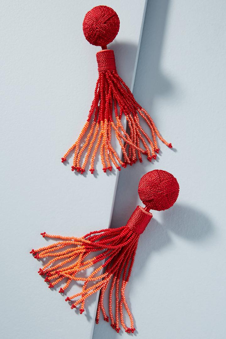 Mignonne Gavigan Madison Beaded Tassel Drop Earrings