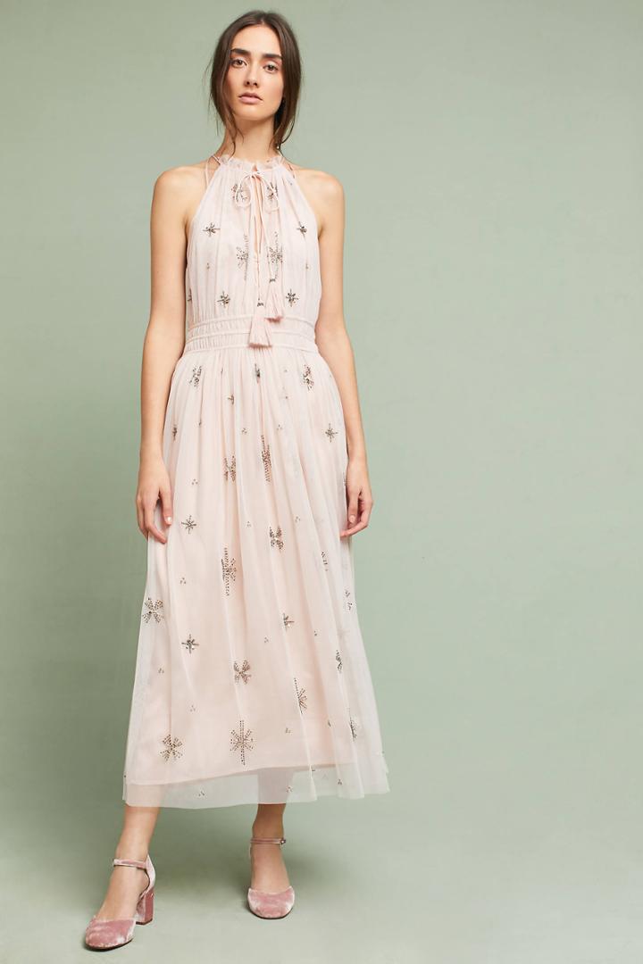 Chan Luu Amiens Halter Maxi Dress