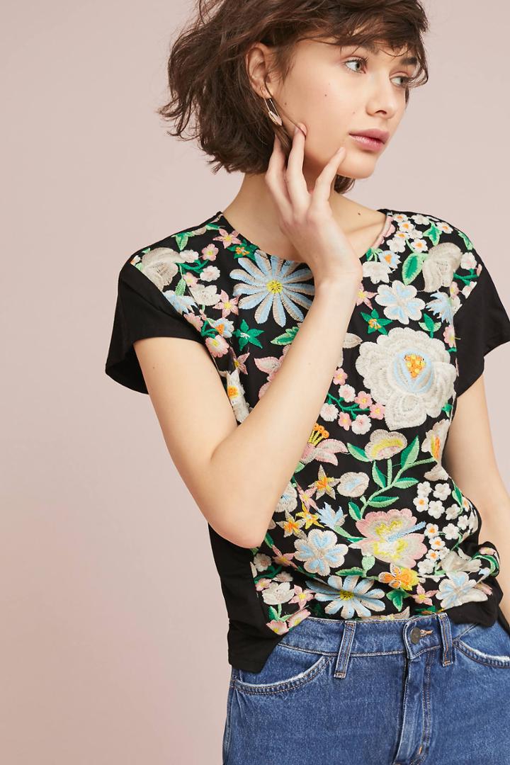 Eva Franco Rebecca Embroidered Top