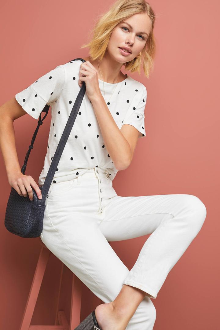 Kirei Polka Dot Embroidered Tee