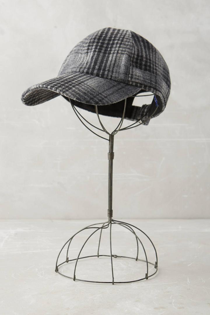 Anthropologie Caulfield Plaid Baseball Cap