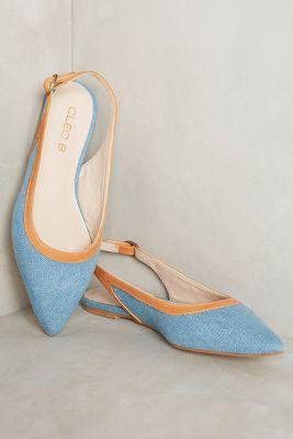 Cleo B Rivo Slingbacks Light Denim