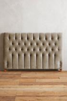 Anthropologie Slub Velvet Tufted Lena Headboard