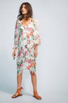 Pool To Party Tasseled Floral Caftan