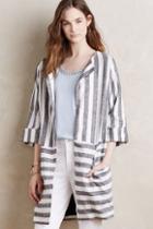 Eva Franco Striped Linen Coat