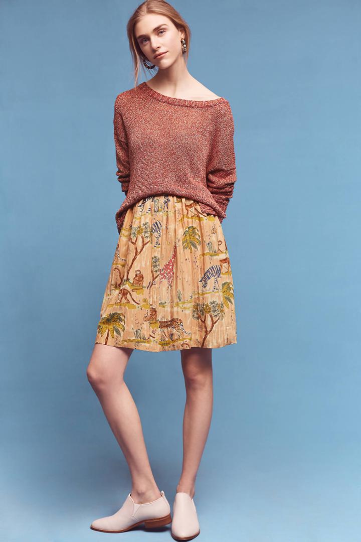 Pepaloves Buttoned Safari Skirt