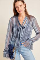 Love Sam Mersade Tie-neck Blouse