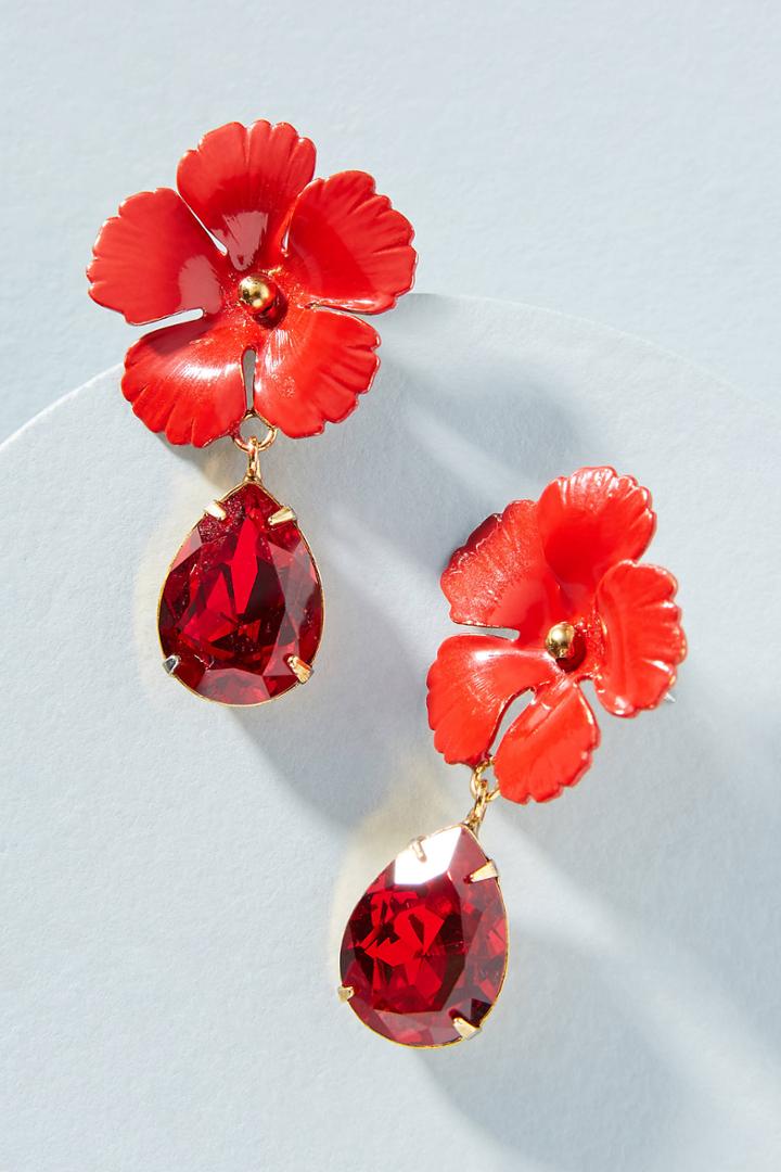 Jennifer Behr Lucia Flower Drop Earrings