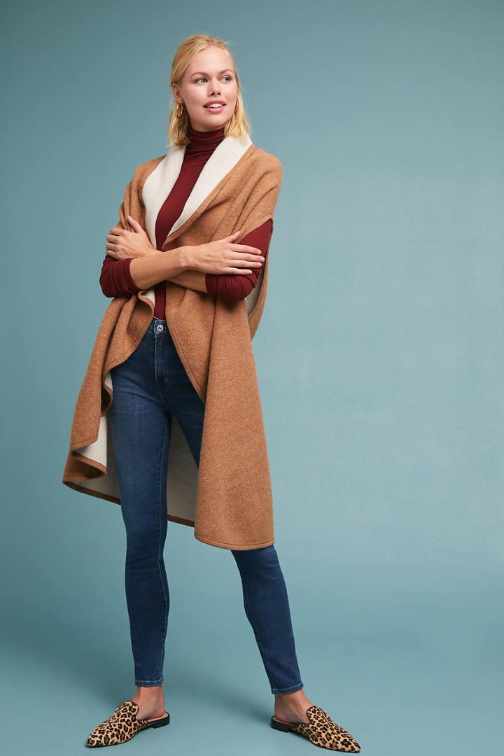 Anthropologie Samantha Reversible Vest