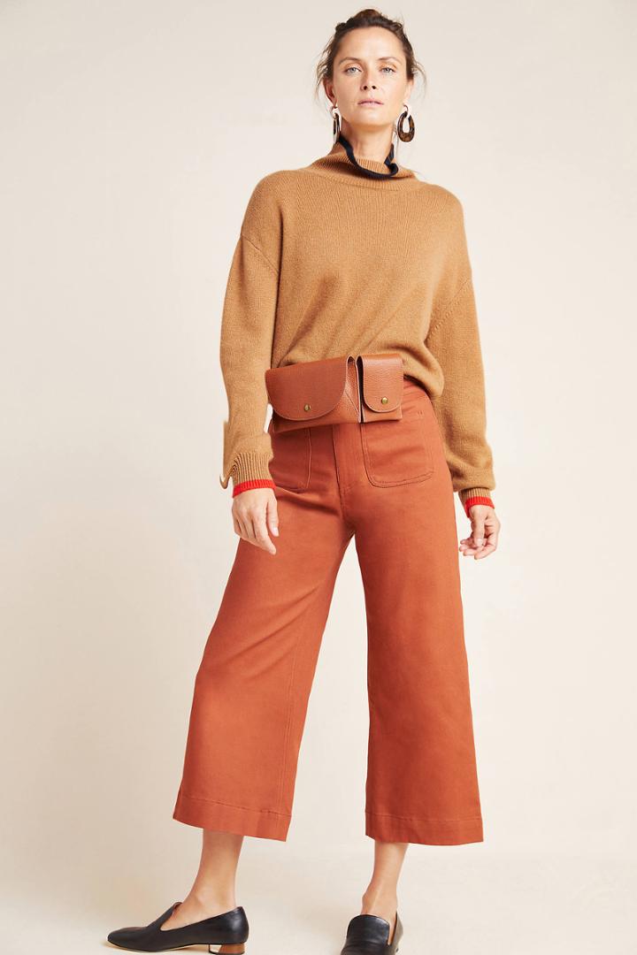 J.o.a. Linnie Knit Wide-leg Pants