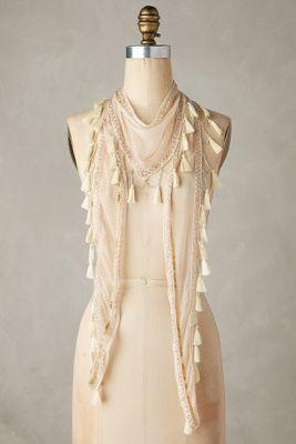 Anthropologie Sapling Skinny Scarf