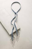 Chan Luu Denim Dot Wrap Necklace