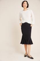 Byron Lars Roselin Flounced Midi Skirt