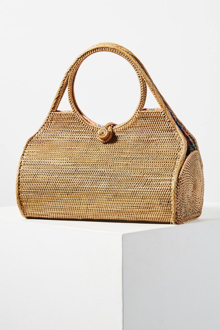 Anthropologie Santa Monica Woven Tote Bag