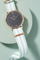 Kapten & Son Green Striped Watch