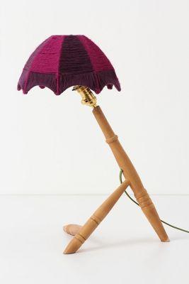 Anthropologie Timber Legs Lamp, Wine