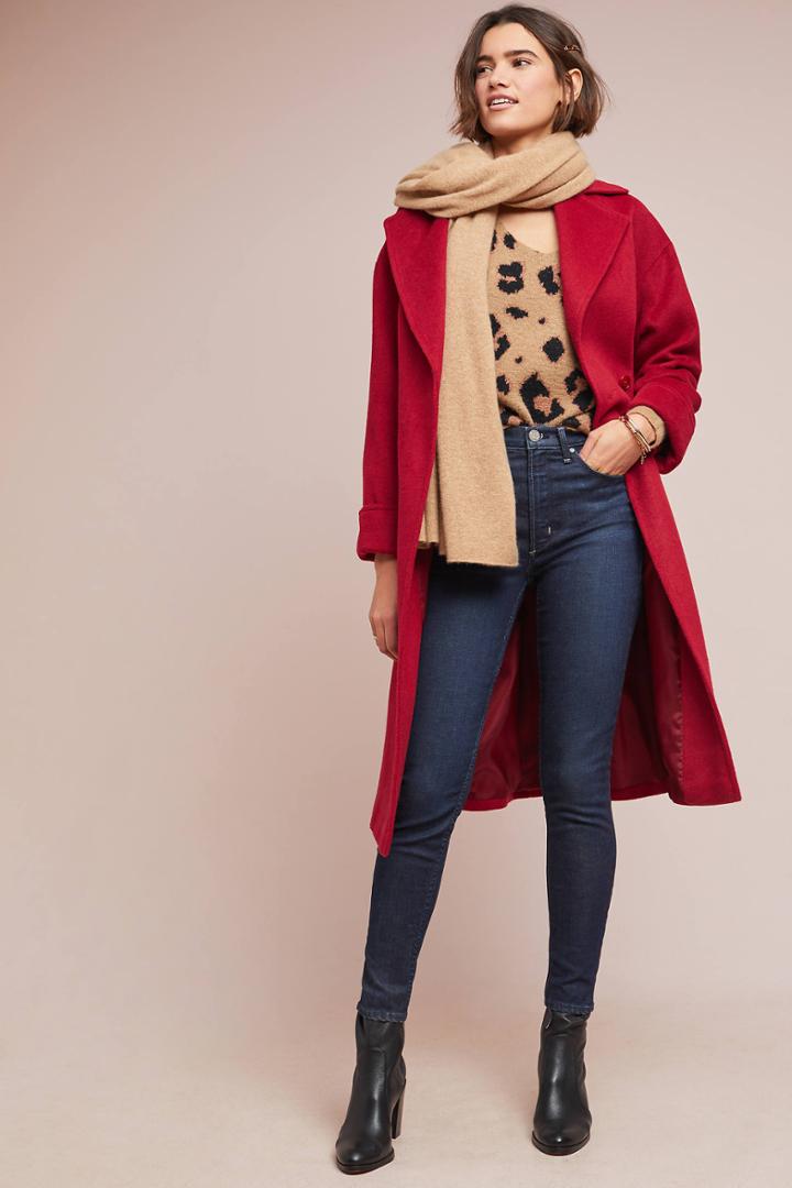 Helene Berman London Carmine Collared Coat
