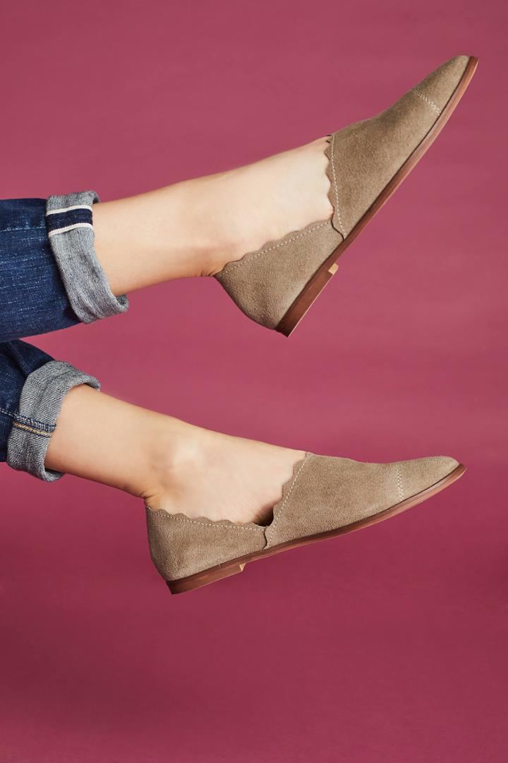 Klub Nico Georgette Scalloped Flats