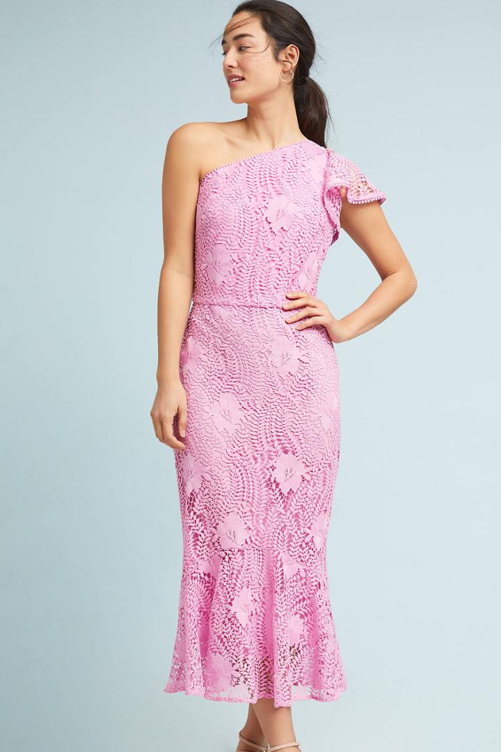 Shoshanna Antonella One-shoulder Dress
