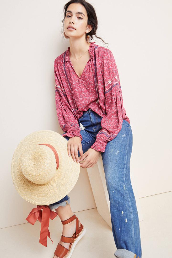 Dolan Left Coast Cadeaux Peasant Blouse
